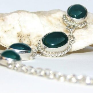 Pulsera Santorini con Agata Verde