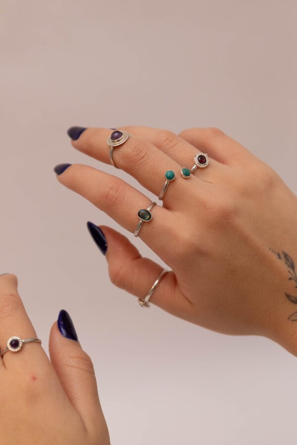 Anillo Sicilia con Granate - Image 4