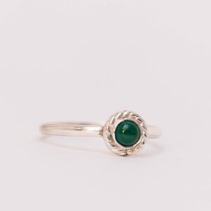 Anillo Sicilia con Malaquita