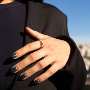 Anillo Mombasa con Cornalina