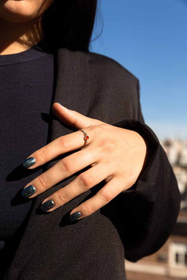 Anillo Mombasa con Cornalina