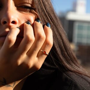 Anillo Africa con Cornalina