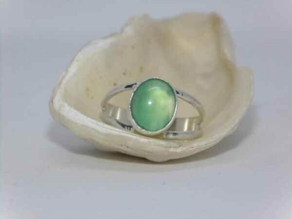 Anillo Asia con Agata Verde