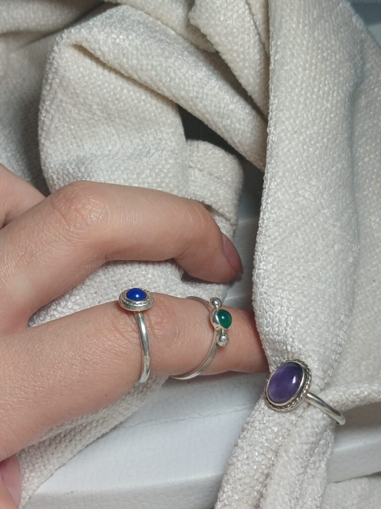 Anillo Mombasa con Agata Verde - Image 3