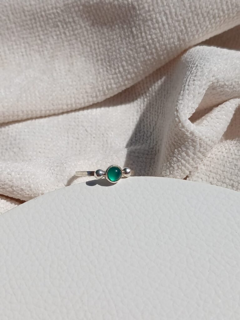 Anillo Mombasa con Agata Verde - Image 4