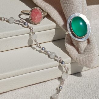Pulsera Butan con Piedra Luna