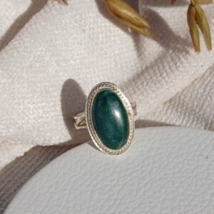 Anillo Toronto con Malaquita