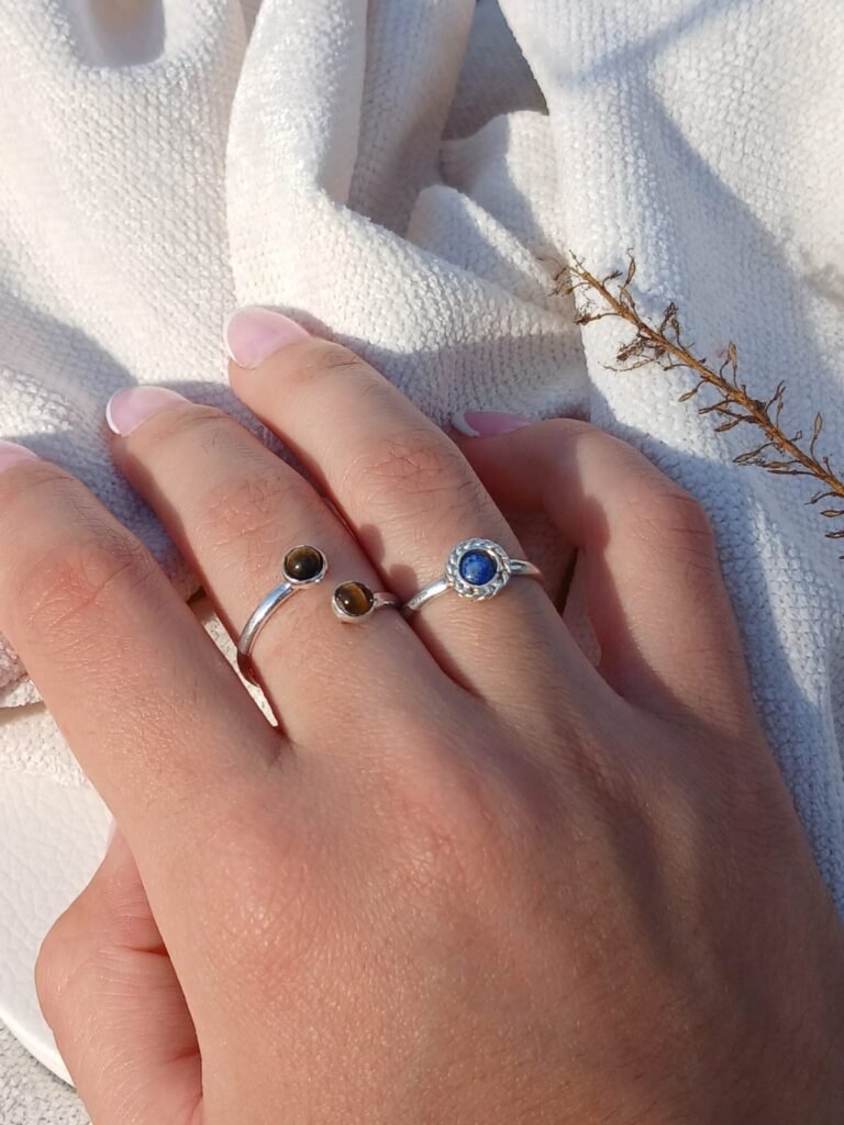 Anillo Atenas con Ojo de Tigre