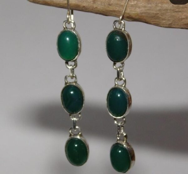 Aros Amazonas con Agata Verde
