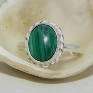 Anillo Nairobi con Malaquita