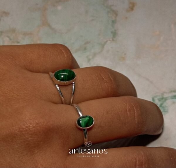 Anillo Asia con Malaquita - Image 2