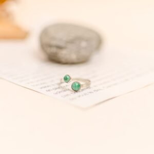 Anillo Atenas con Malaquita