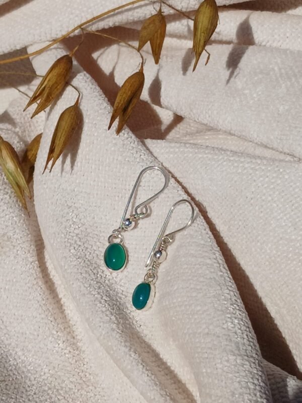Aros Sahara con agata verde - Image 2